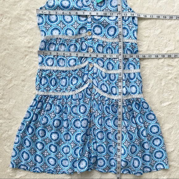 Tiare Hawaii blue lighthouse mini dress coverup one size - Picture 6 of 14